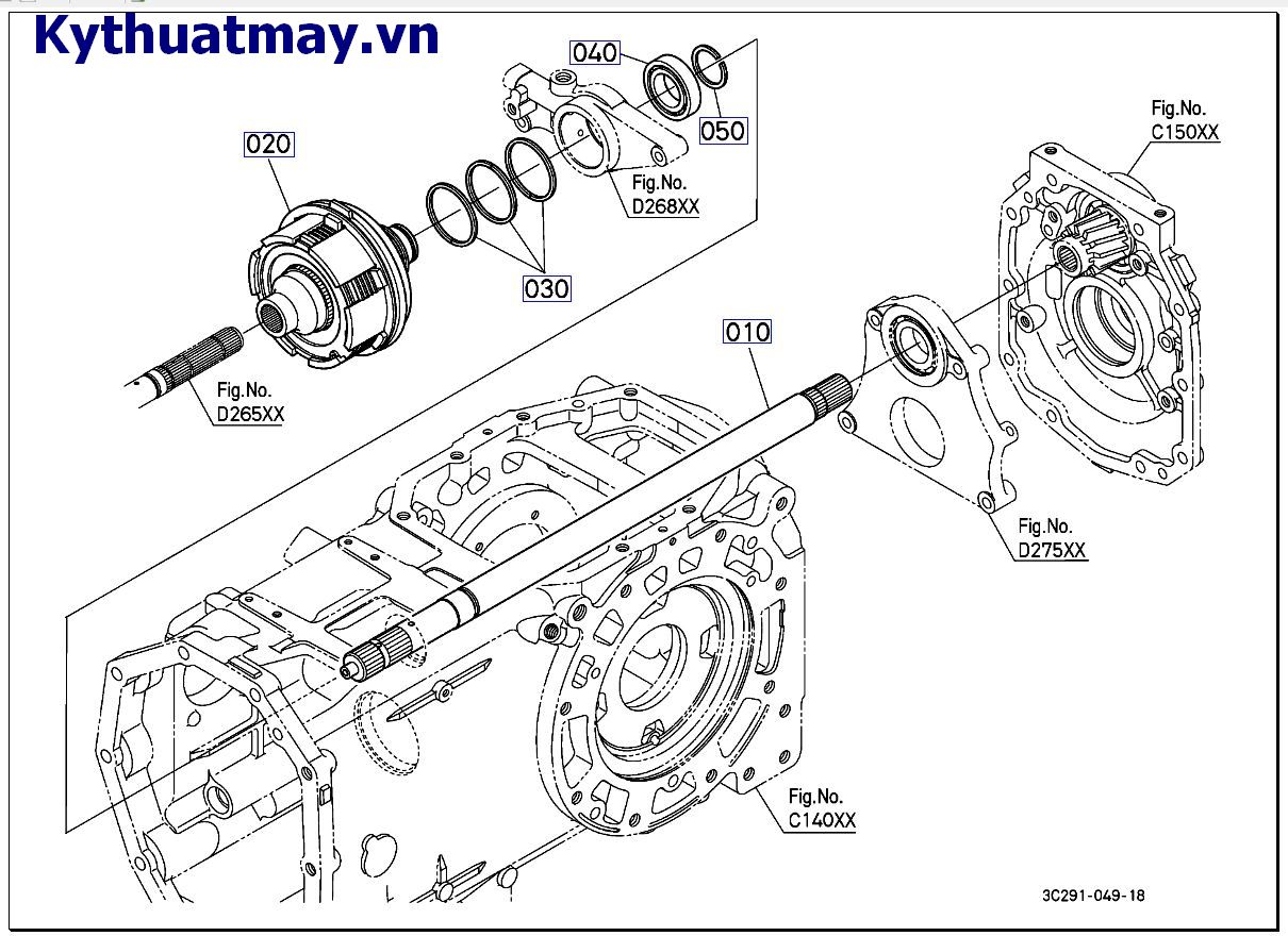 Bộ li hợp PTO( cũ ) 81583 đến 89999